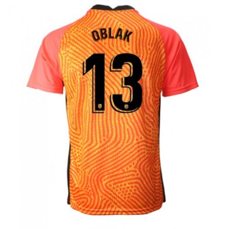 Billiga Fotbollströjor Atlético Madrid Jan Oblak 13 Målvakt tröja 2020/21 M003 Kortärmad